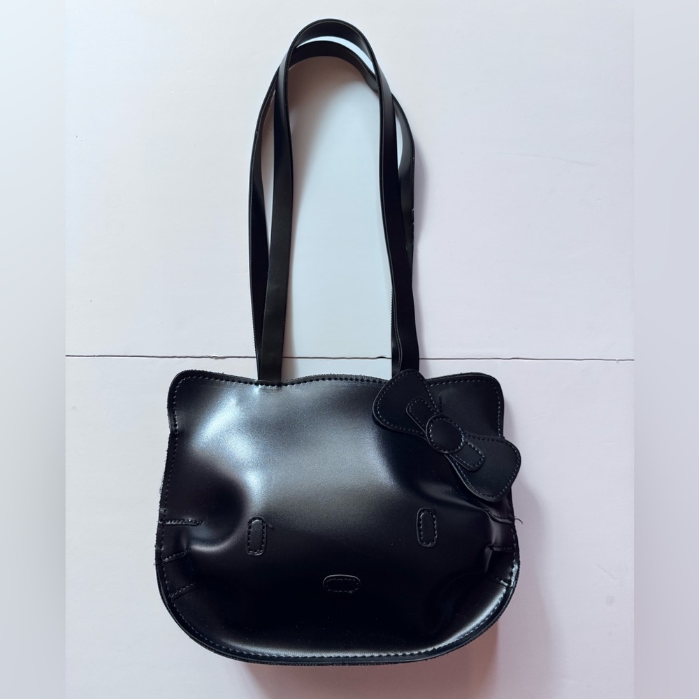 Hello Kitty Black Bow Accent Satchel Bag by Temu in GUC